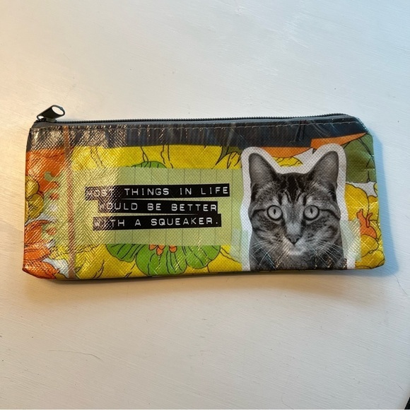 Most Things in Life Would Be Better With a Squeaker Change Purse Cat Pouch - Picture 6 of 7